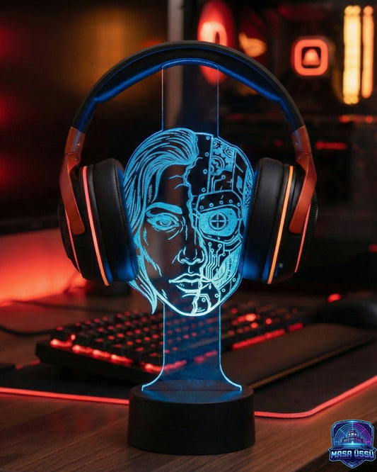 ROBOTİK İNSAN TEMALI RGB KULAKLIK TUTACAĞI