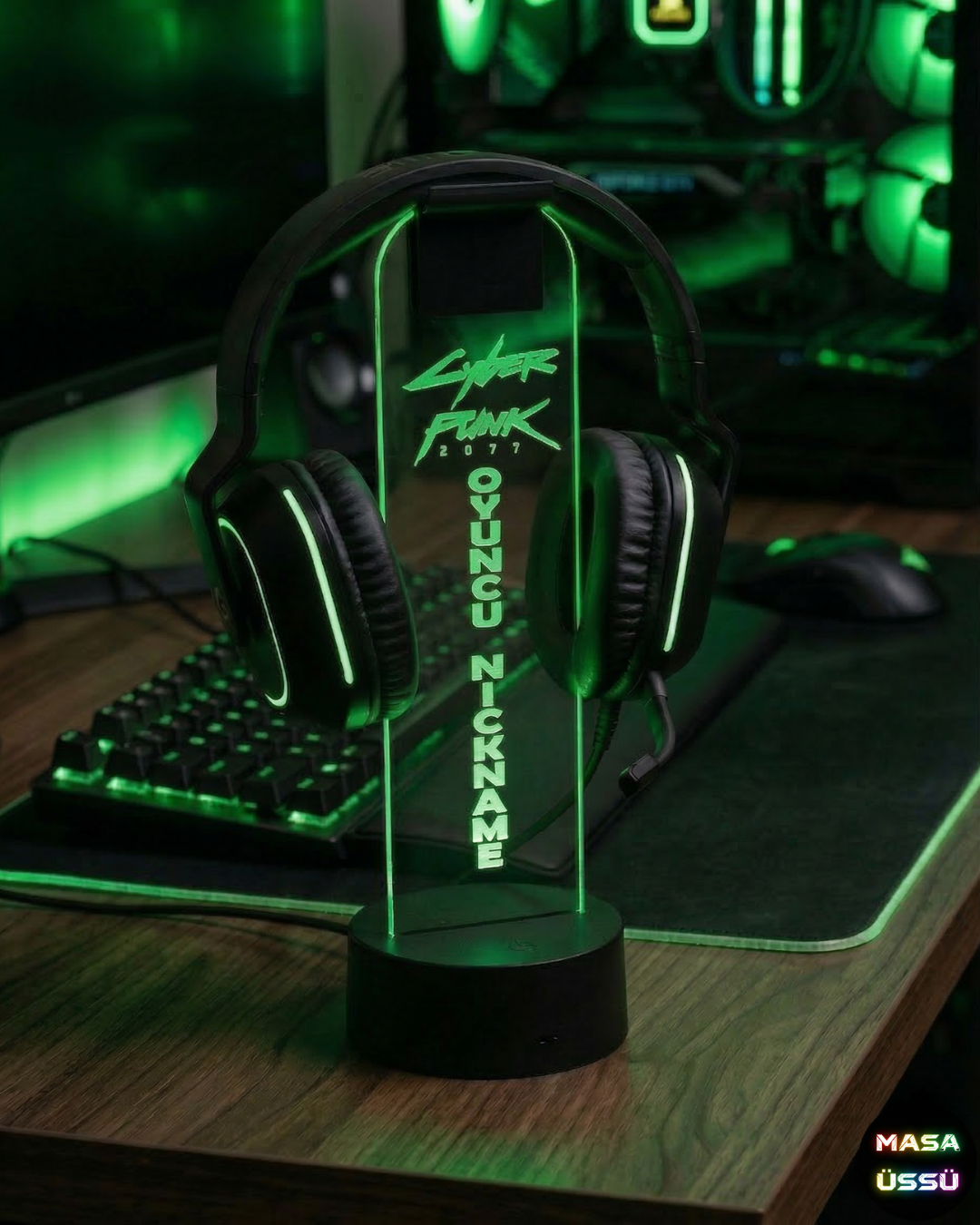Cyberpunk 2077 TEMALI KULAKLIK STANDI