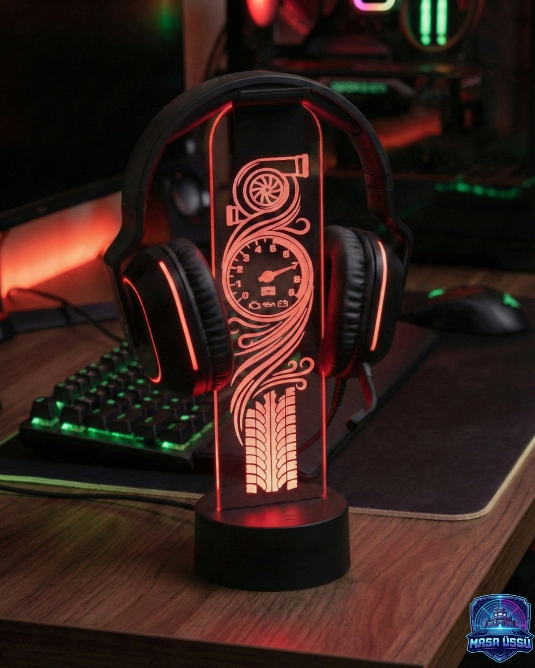 ARABA KADRAN TEMALI RGB KULAKLIK TUTACAĞI