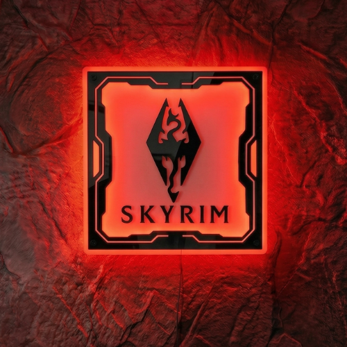 SKYRIM Temalı Akıllı RGB Duvar Dekoru