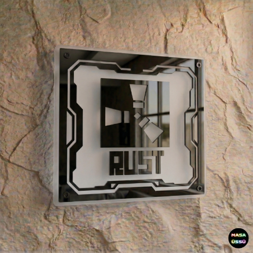 RUST Temalı Akıllı RGB Duvar Dekoru