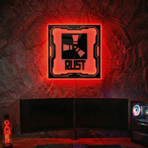 RUST Temalı Akıllı RGB Duvar Dekoru