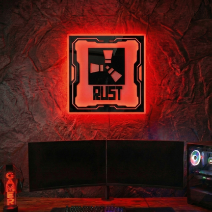 RUST Temalı Akıllı RGB Duvar Dekoru