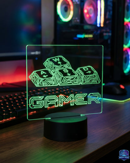 GAMER WASD MASA ÜSTÜ RGB DEKARASYON
