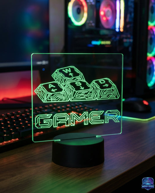 GAMER WASD MASA ÜSTÜ RGB DEKARASYON