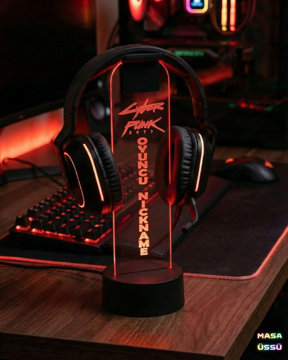 Cyberpunk 2077 TEMALI KULAKLIK STANDI