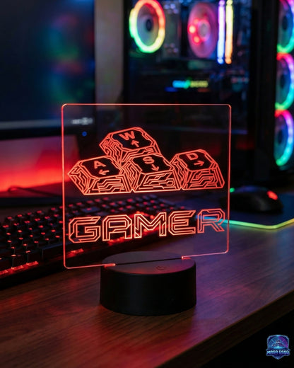 GAMER WASD MASA ÜSTÜ RGB DEKARASYON