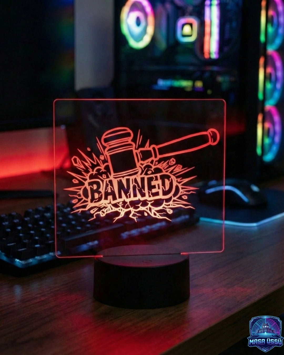BANLANDIN TEMALI MASA ÜSTÜ RGB DEKARASYON