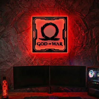 GOD OF WAR Temalı Akıllı RGB Duvar Dekoru