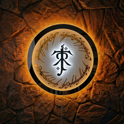 Yüzüklerin Efendisi Tolkien Tasarımlı Işıklı Duvar DEKARASYONU