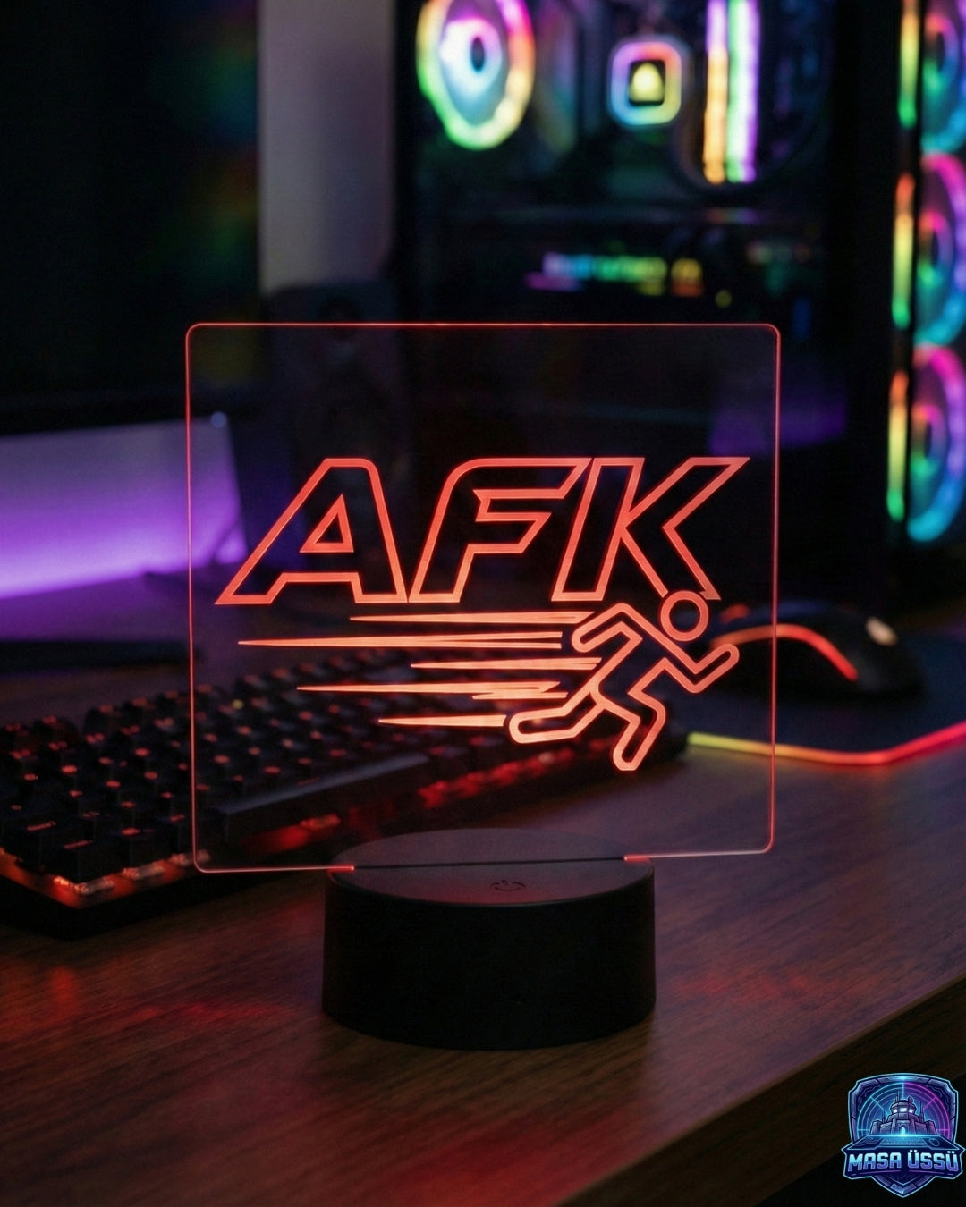 AFK TEMALI MASA ÜSTÜ RGB DEKARASYON