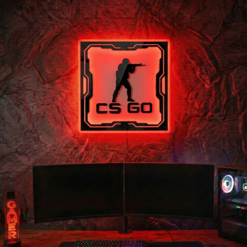 CS GO Temalı Akıllı RGB Duvar Dekoru