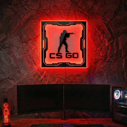 CS GO Temalı Akıllı RGB Duvar Dekoru
