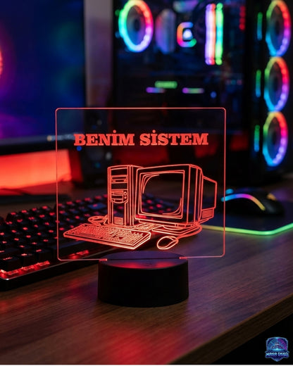 MASA ÜSTÜ RGB IŞIKLI DEKARASYON