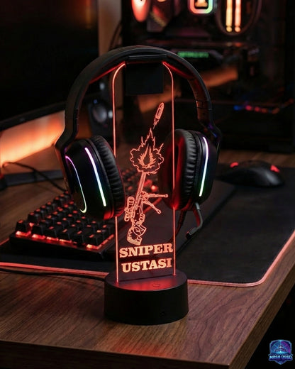 SNIPER TEMALI RGB KULAKLIK TUTACAĞI