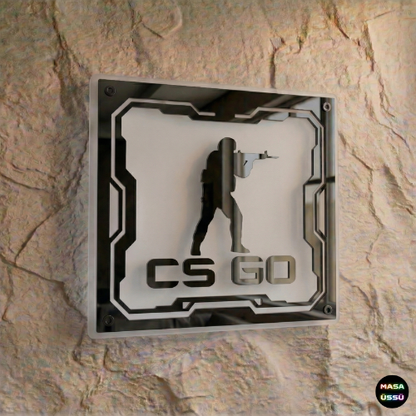 CS GO Temalı Akıllı RGB Duvar Dekoru