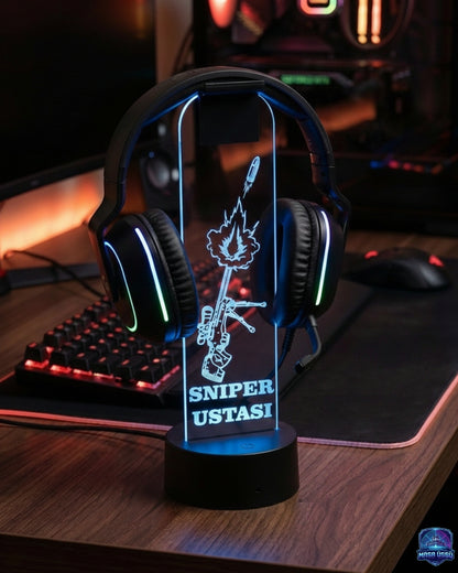 SNIPER TEMALI RGB KULAKLIK TUTACAĞI