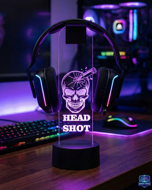 HEAD SHOT TEMALI RGB KULAKLIK TUTACAĞI