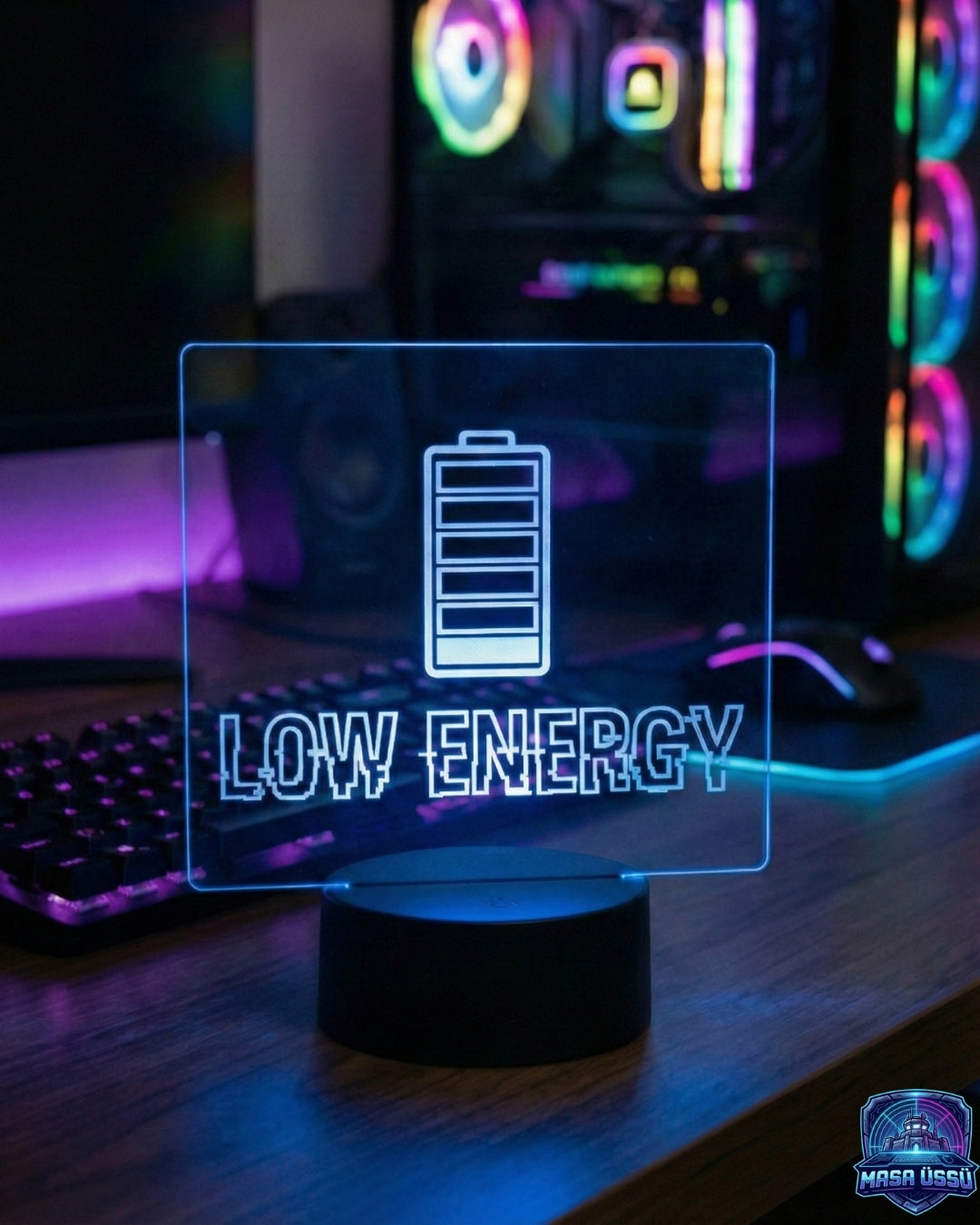 LOW ENERGY TEMALI MASA ÜSTÜ RGB DEKARASYON
