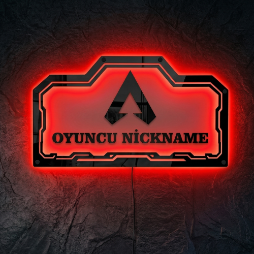 Kişiye Özel Apex Legends Temalı Akıllı RGB Duvar Dekoru