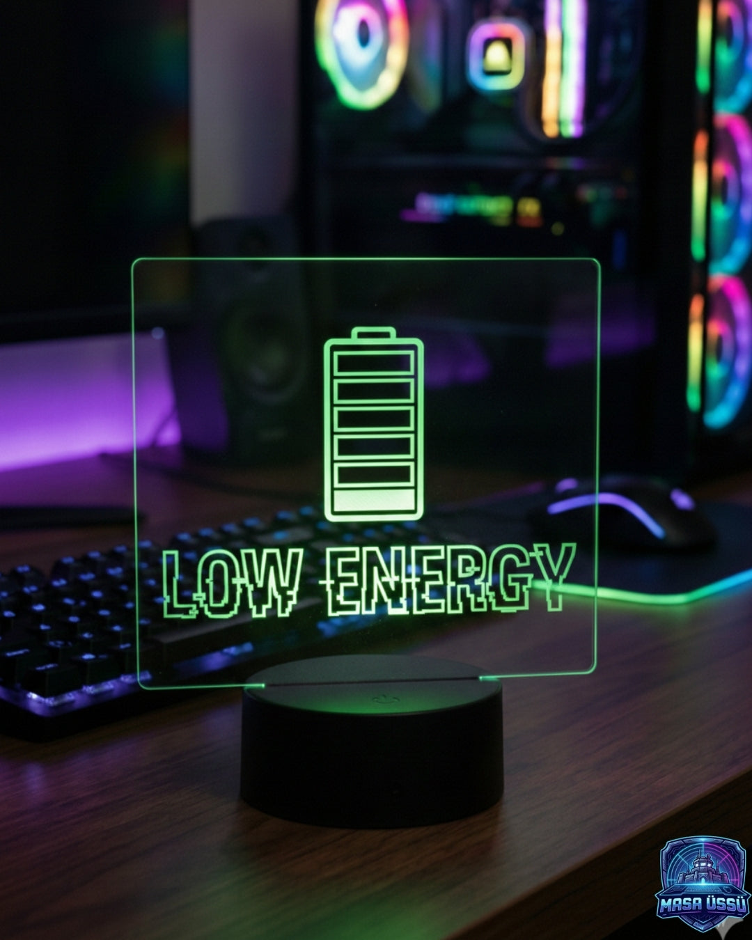 LOW ENERGY TEMALI MASA ÜSTÜ RGB DEKARASYON