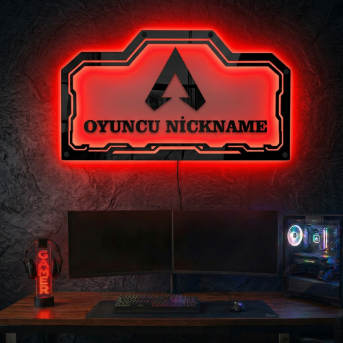 Kişiye Özel Apex Legends Temalı Akıllı RGB Duvar Dekoru