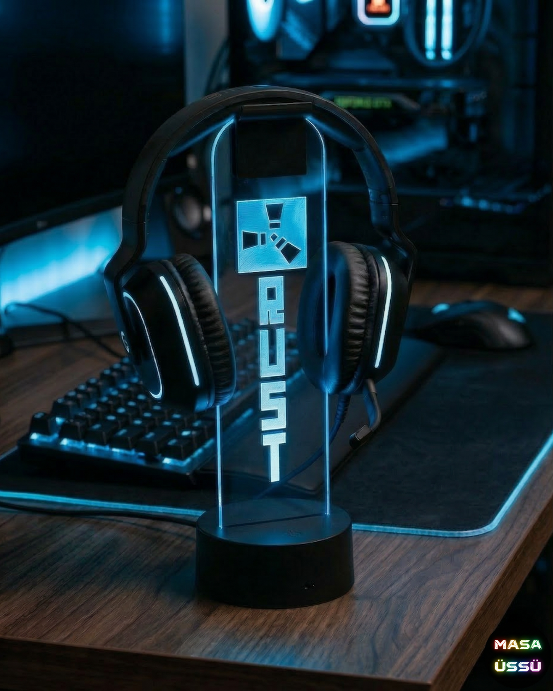 RUST TEMALI KULAKLIK STANDI