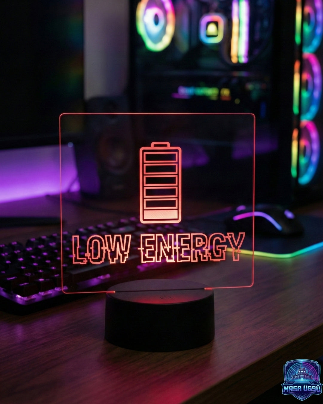 LOW ENERGY TEMALI MASA ÜSTÜ RGB DEKARASYON