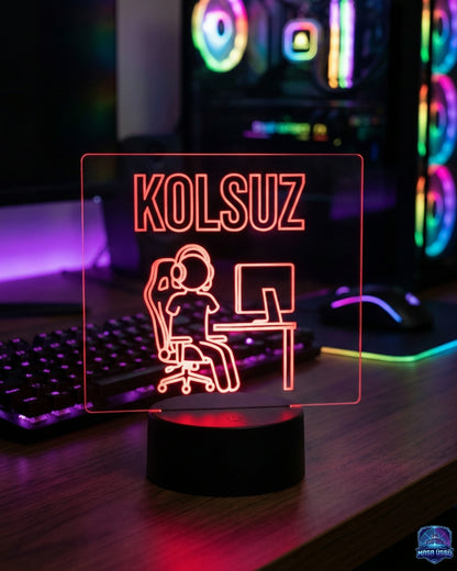 KOLSUZ TEMALI MASA ÜSTÜ RGB DEKARASYON