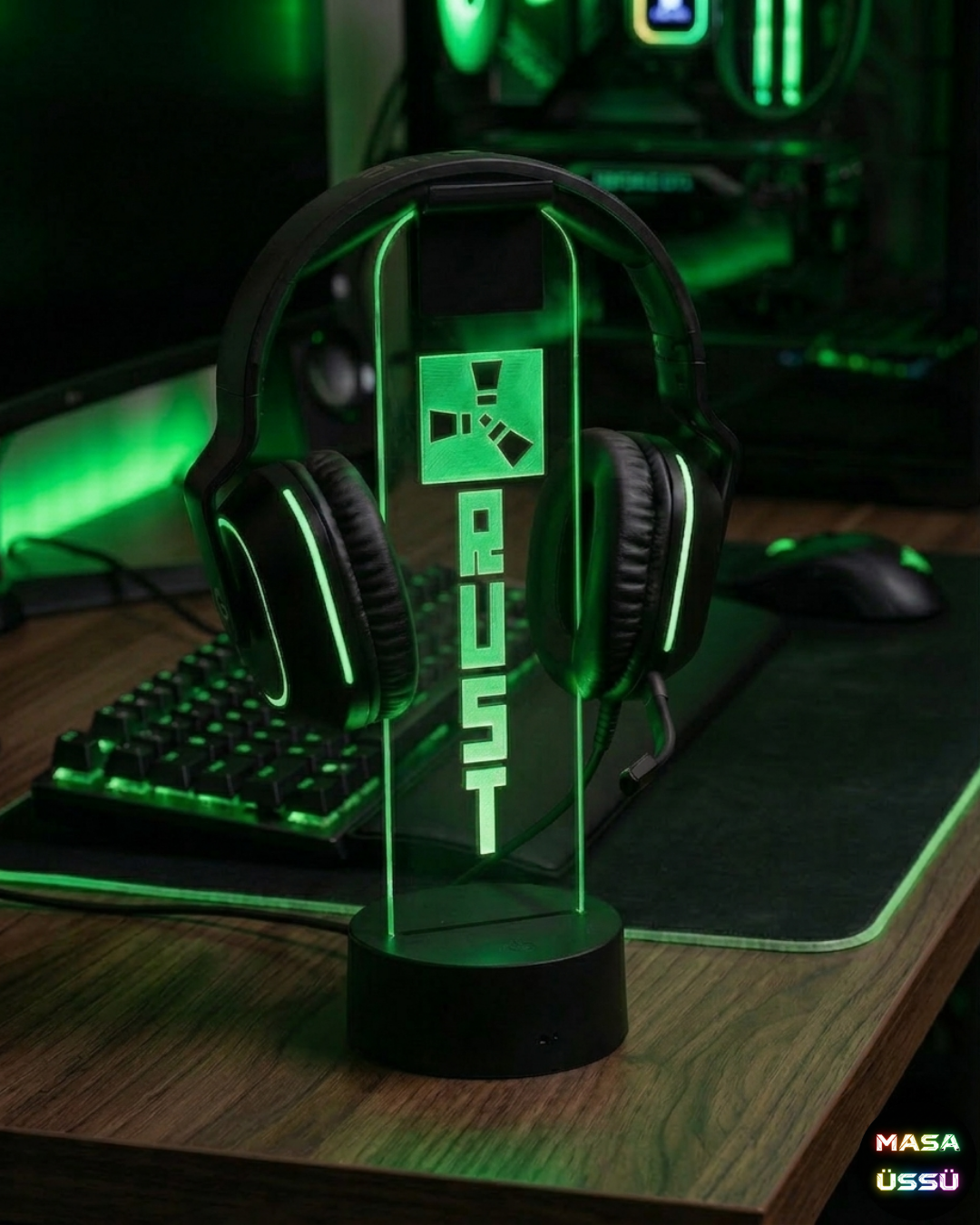 RUST TEMALI KULAKLIK STANDI