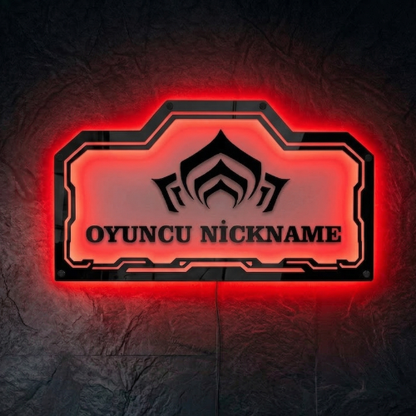 Kişiye Özel Warframe Temalı Akıllı RGB Duvar Dekoru