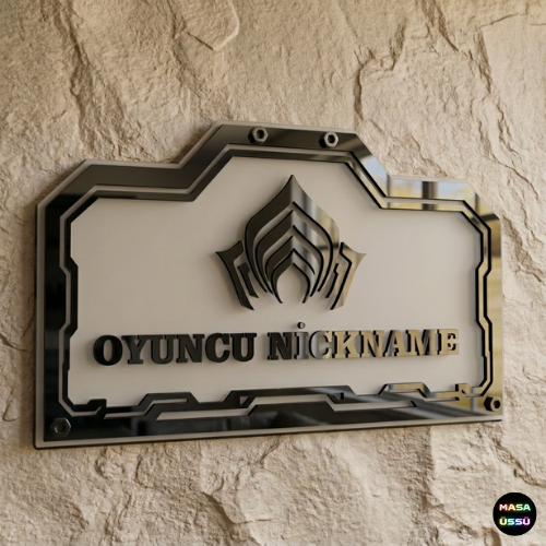 Kişiye Özel Warframe Temalı Akıllı RGB Duvar Dekoru