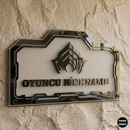 Kişiye Özel Warframe Temalı Akıllı RGB Duvar Dekoru
