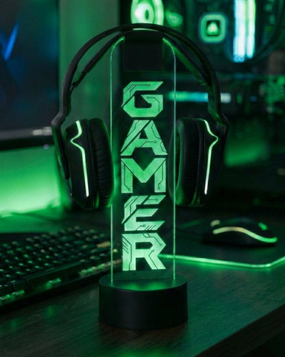 DİKEY GAMER YAZILI KULAKLIK STANDI