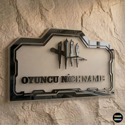 Kişiye Özel Dead by Daylight Temalı Akıllı RGB Duvar Dekoru