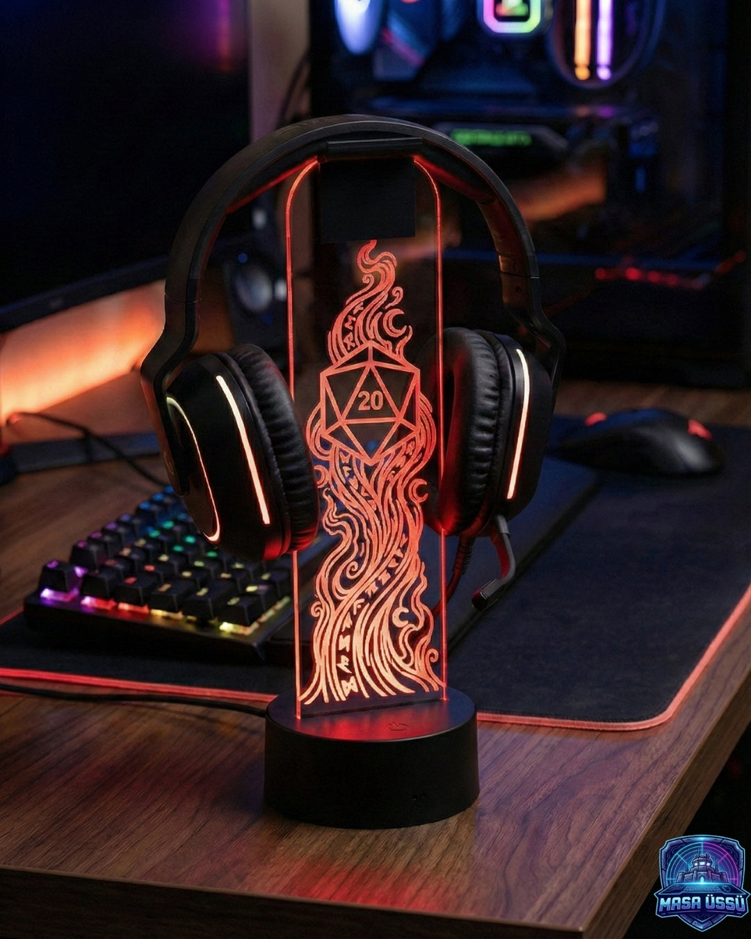 20'Lİ ZAR TEMALI RGB KULAKLIK TUTACAĞI