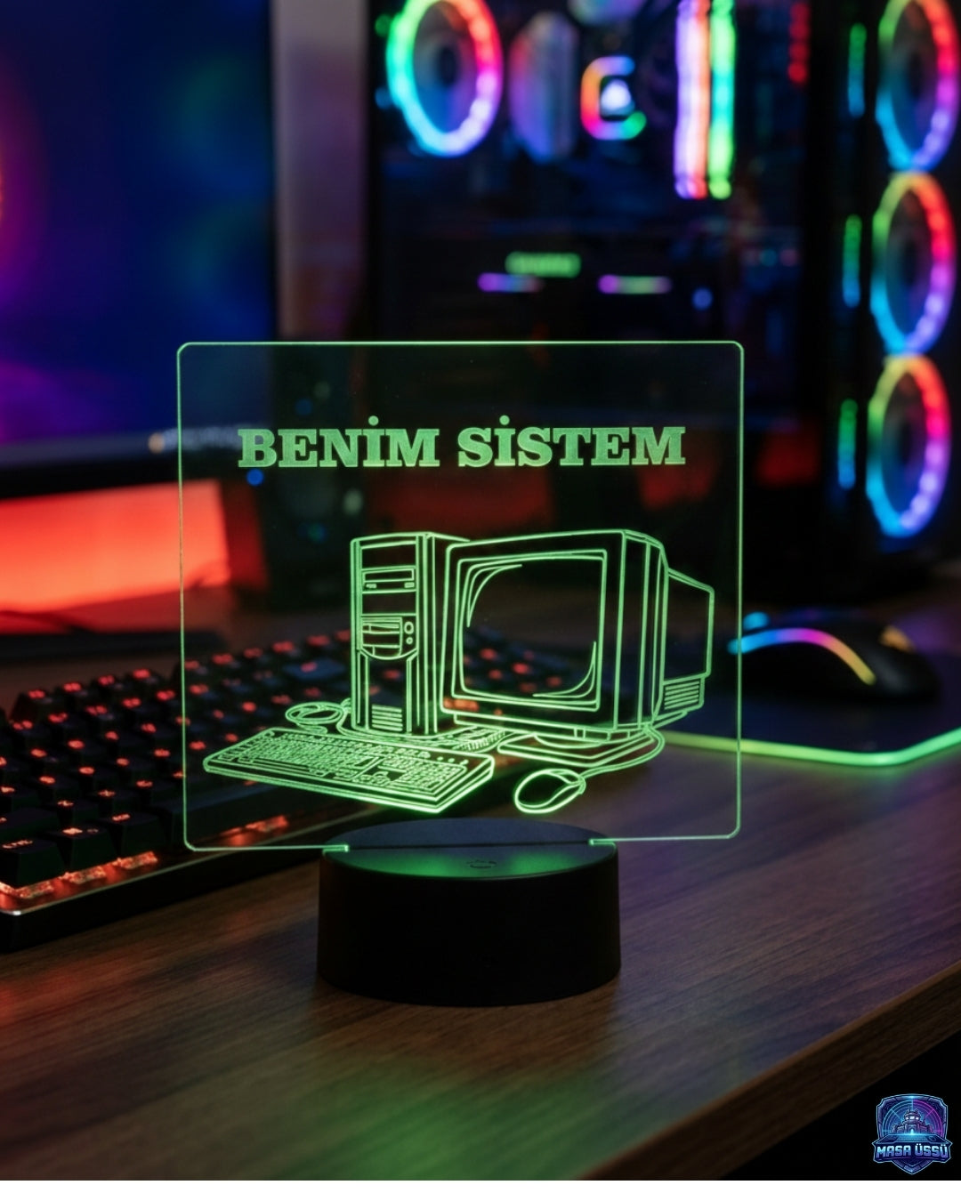 MASA ÜSTÜ RGB IŞIKLI DEKARASYON
