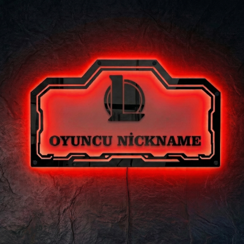 Kişiye Özel League of Legends Temalı Akıllı RGB Duvar Dekoru