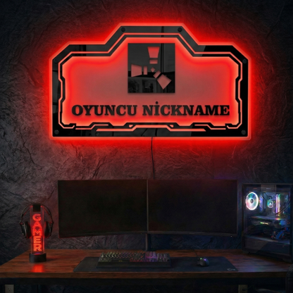 Kişiye Özel RUST Temalı Akıllı RGB Duvar Dekoru