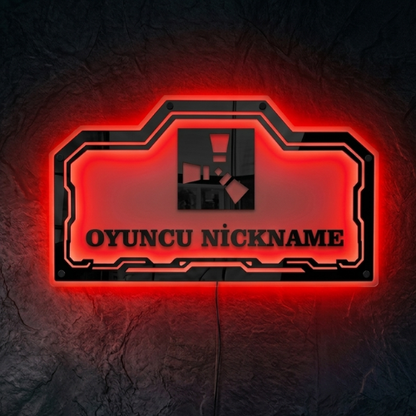 Kişiye Özel RUST Temalı Akıllı RGB Duvar Dekoru