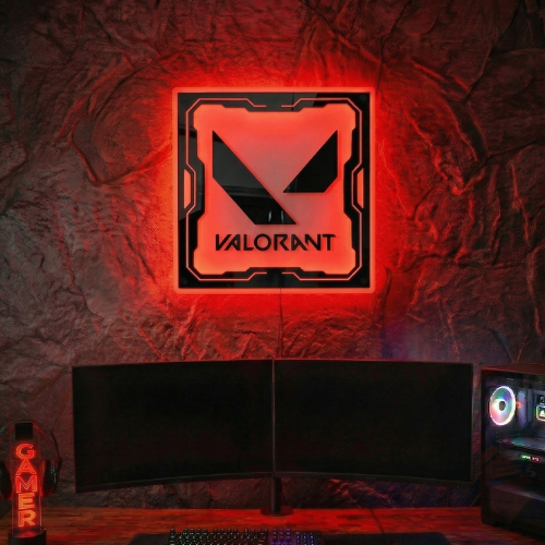 VALORANT Temalı Akıllı RGB Duvar Dekoru