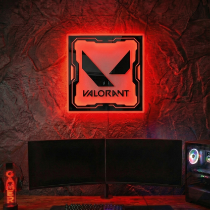 VALORANT Temalı Akıllı RGB Duvar Dekoru