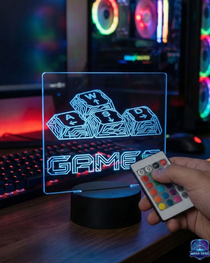 GAMER WASD MASA ÜSTÜ RGB DEKARASYON