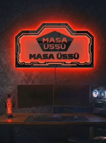 Kişiye Özel VALORANT Temalı Akıllı RGB Duvar Dekoru