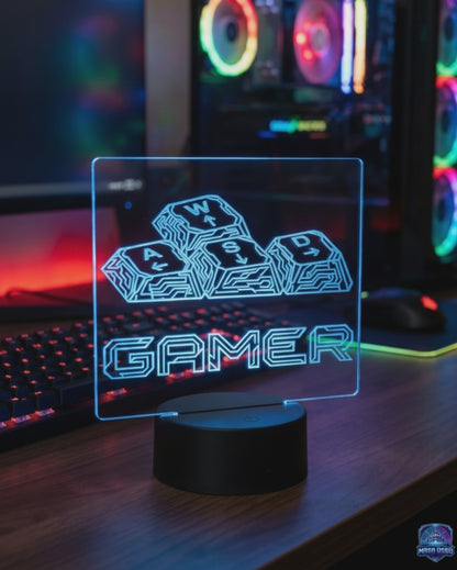 GAMER WASD MASA ÜSTÜ RGB DEKARASYON